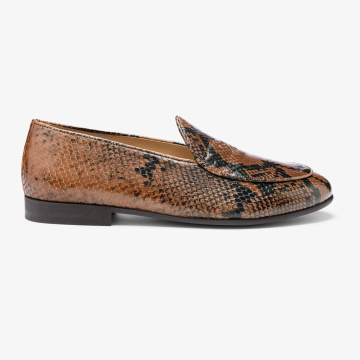 Women's Brown Snakeskin Milano Loafer