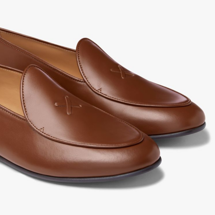Women's Light Brown Leather Milano Loafer