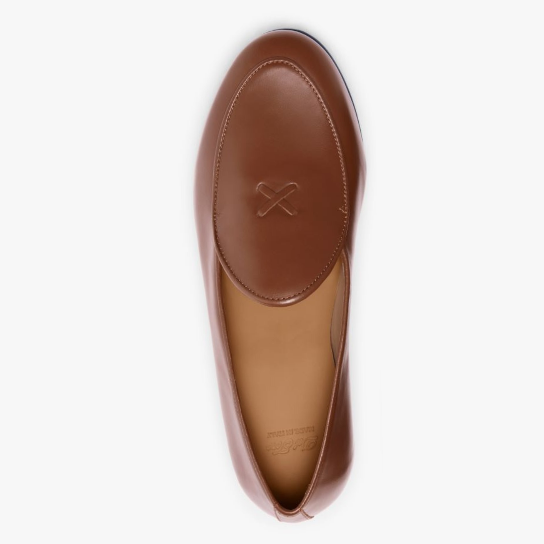 Women's Light Brown Leather Milano Loafer