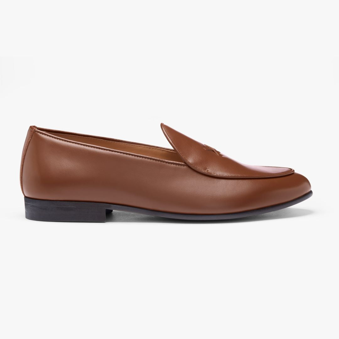 Women's Light Brown Leather Milano Loafer