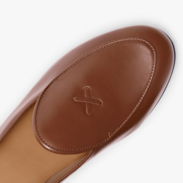 Women's Light Brown Leather Milano Loafer