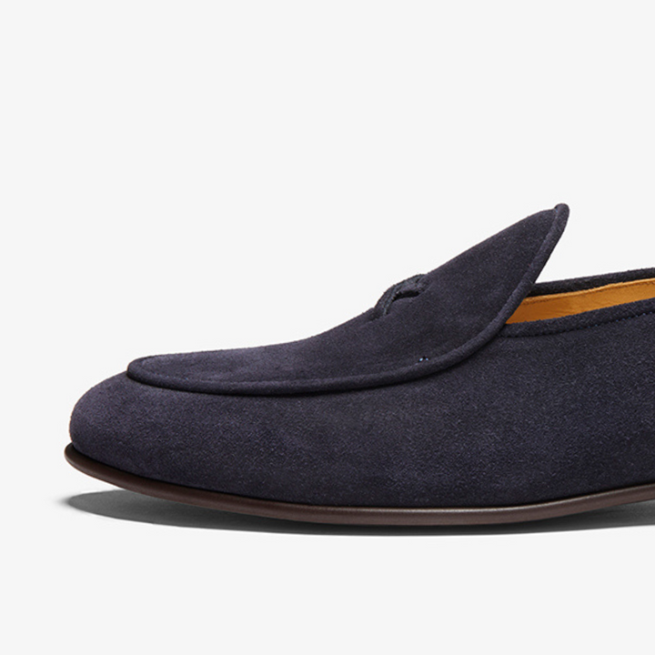 Women's Navy Suede Milano Loafer
