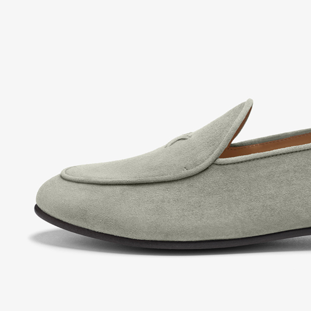 Women's Olive Grey Suede Milano Loafer