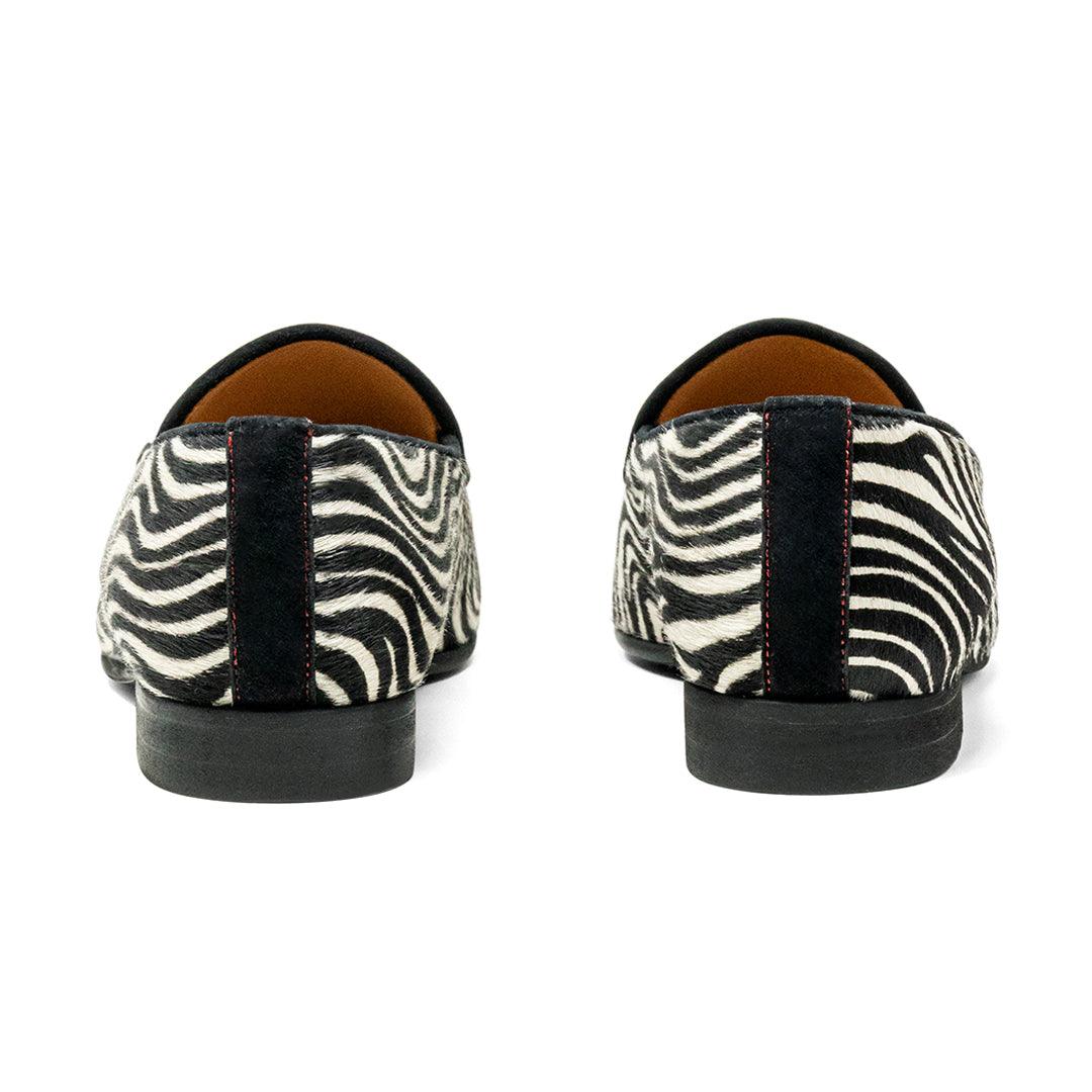Womens Zebra Print Milano Loafer