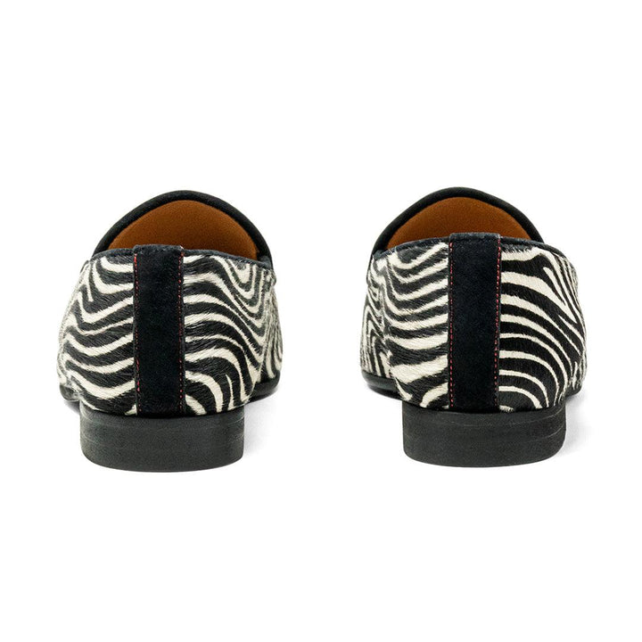 Womens Zebra Print Milano Loafer