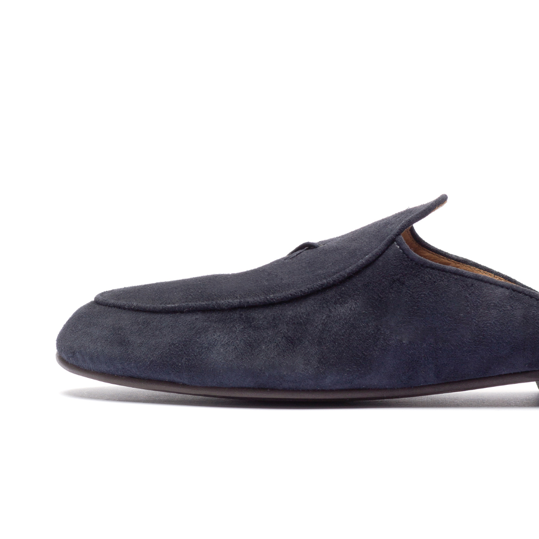 Women's Navy Suede Milano Mule