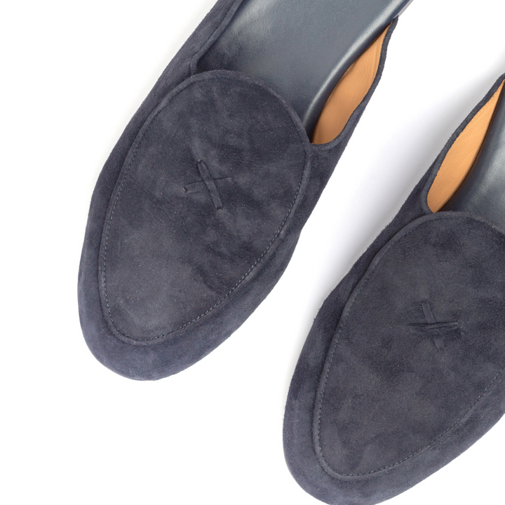 Women's Navy Suede Milano Mule