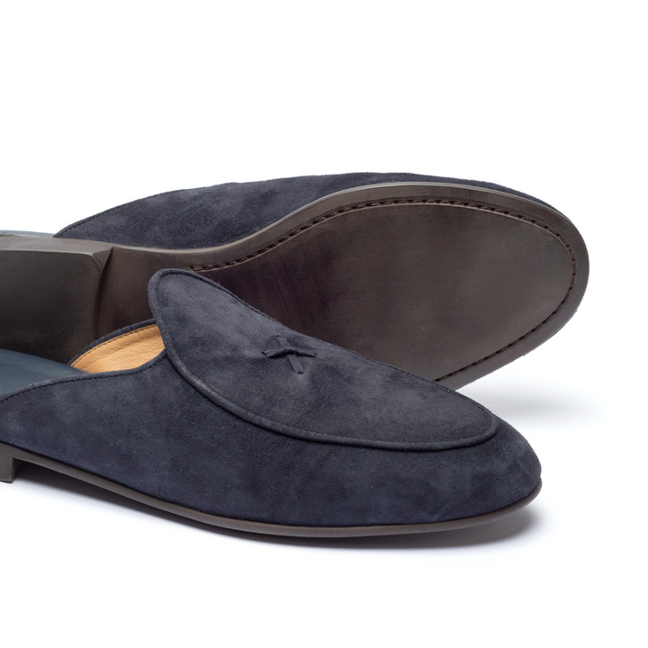 Women's Navy Suede Milano Mule