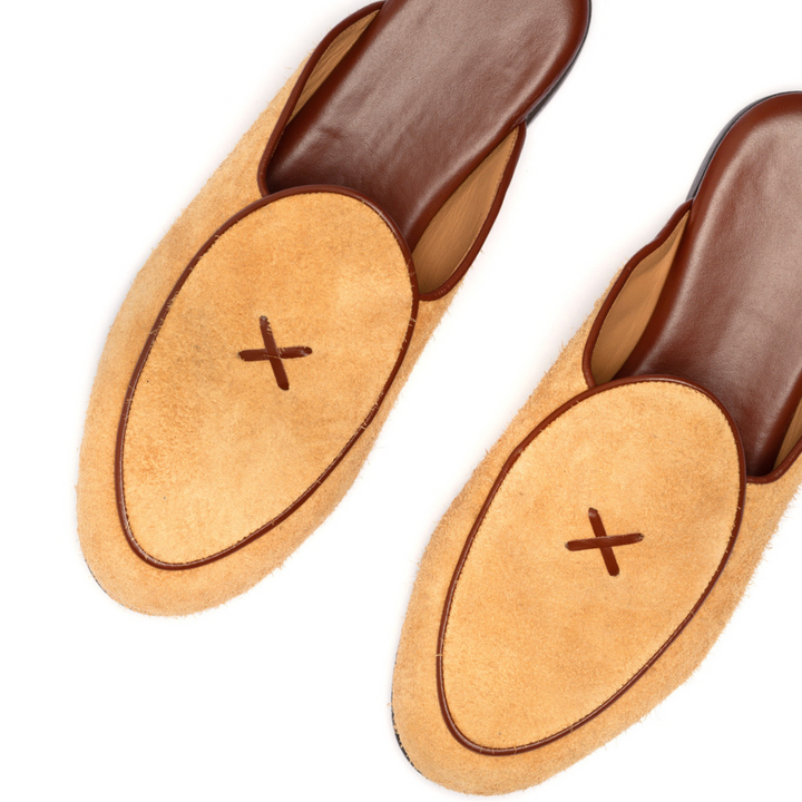 Women's Tan Textured Suede Milano Mule