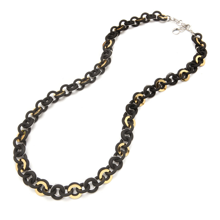 Barile Sea Chain Necklace Matte Black