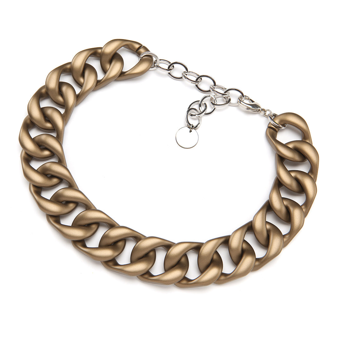Mini Barile Maria Necklace Brass