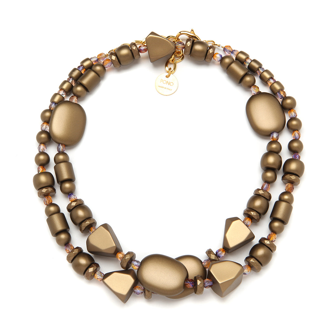 Allegra Necklace Brass