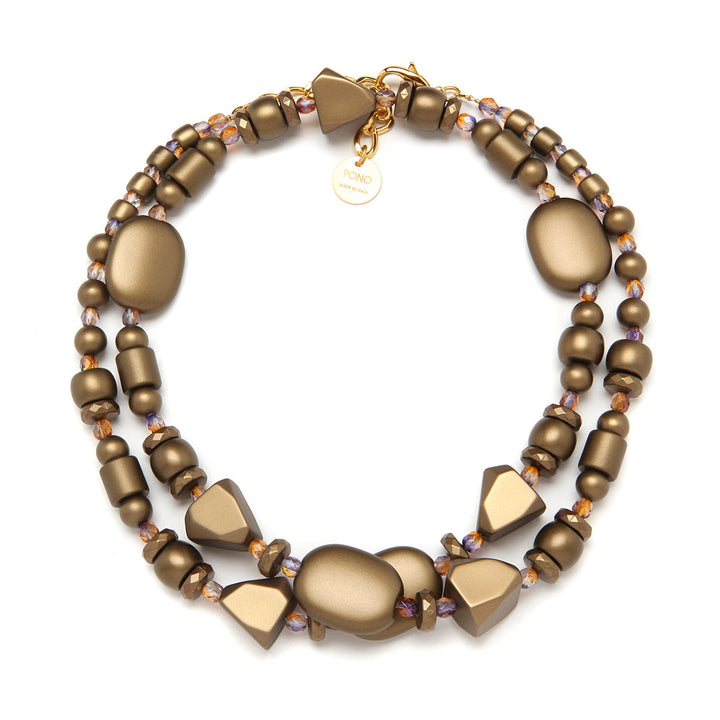Allegra Necklace Brass