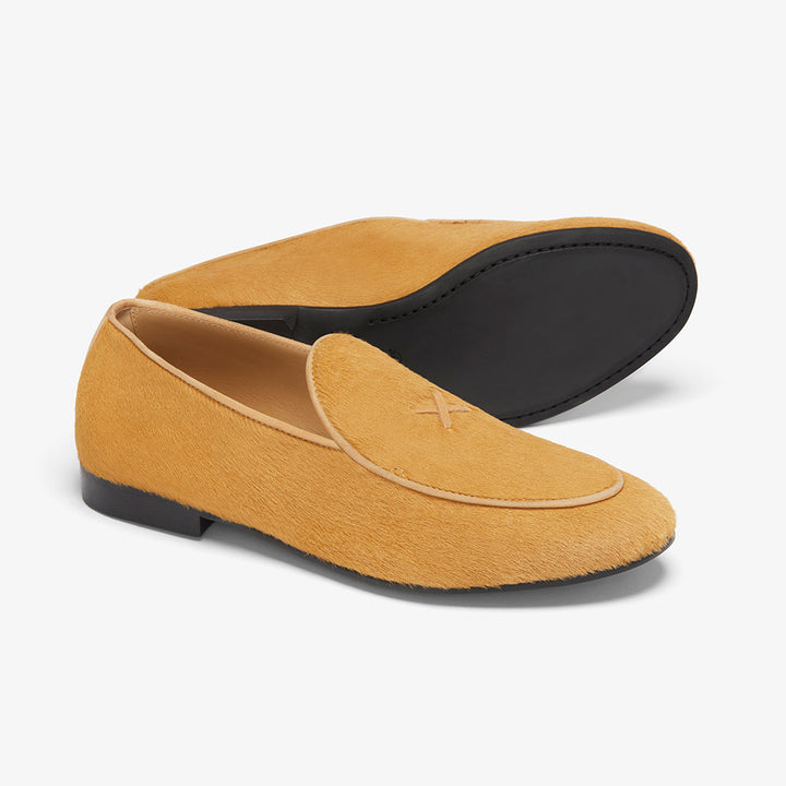 Women's Camel Pony Hair Milano Loafer