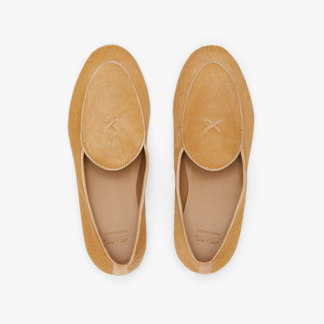 Women's Camel Pony Hair Milano Loafer