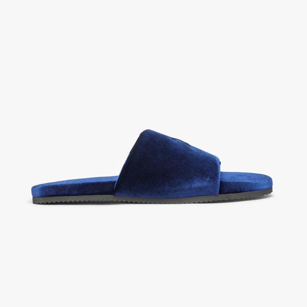 Women's Midnight Navy Velvet House Slide