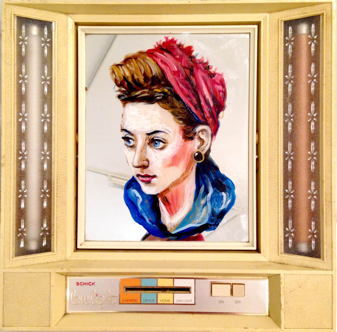 Portrait-Lighted-Mirror Acrylic Portrait
