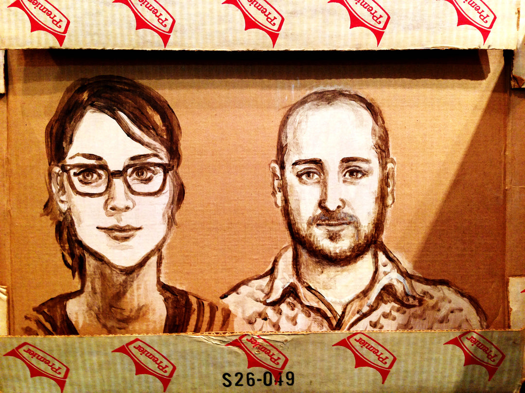 Portrait Of A Couple Acrylic Portrait
