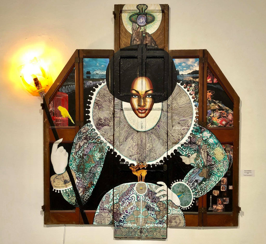 Queen Elizabeth Of Ferguson Collage Portrait