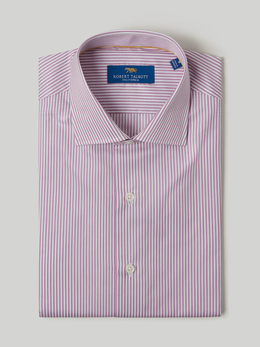 Reynolds Twill Bengal Dress Shirt Purple / 16 1/2