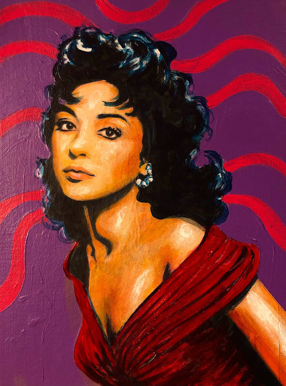 Rita Moreno Acrylic Portrait