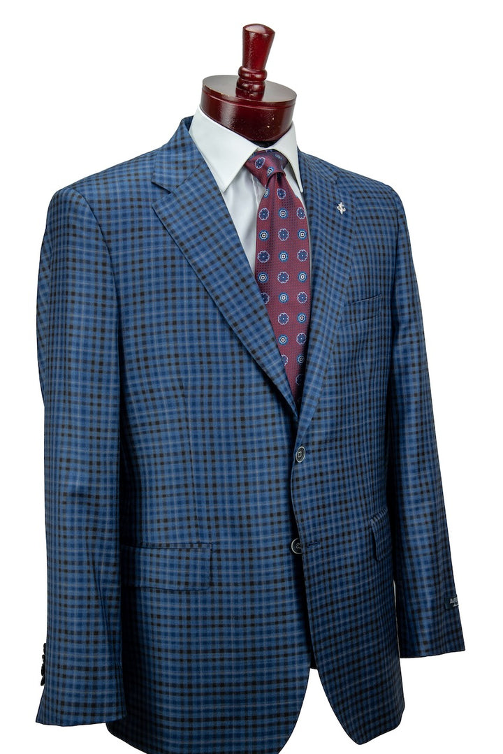 Blue Hopsack Blazer