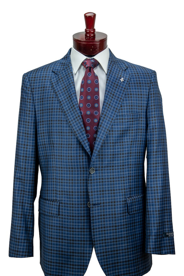 Blue Hopsack Blazer