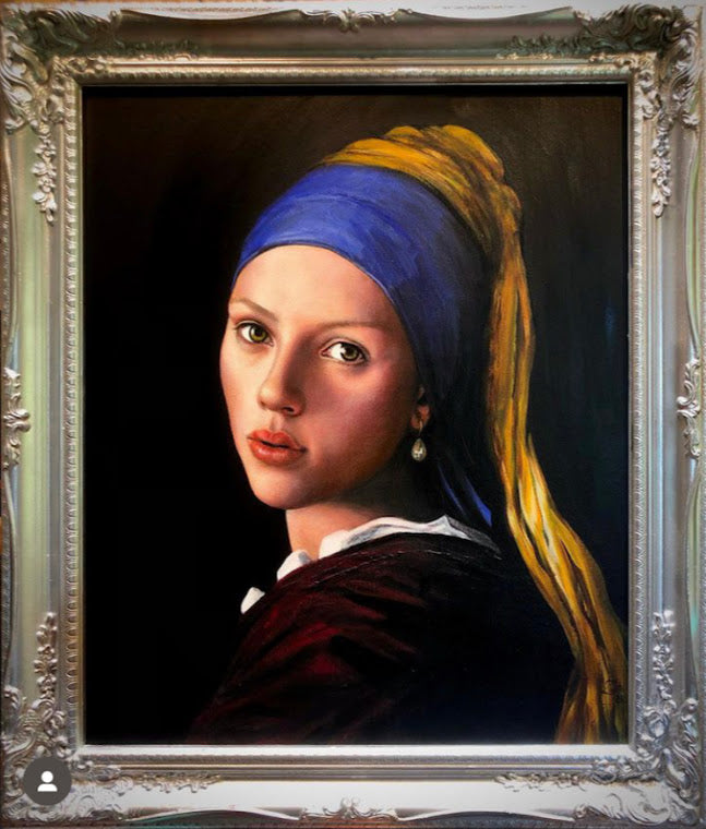 Scarlett Johansson Acrylic Portrait