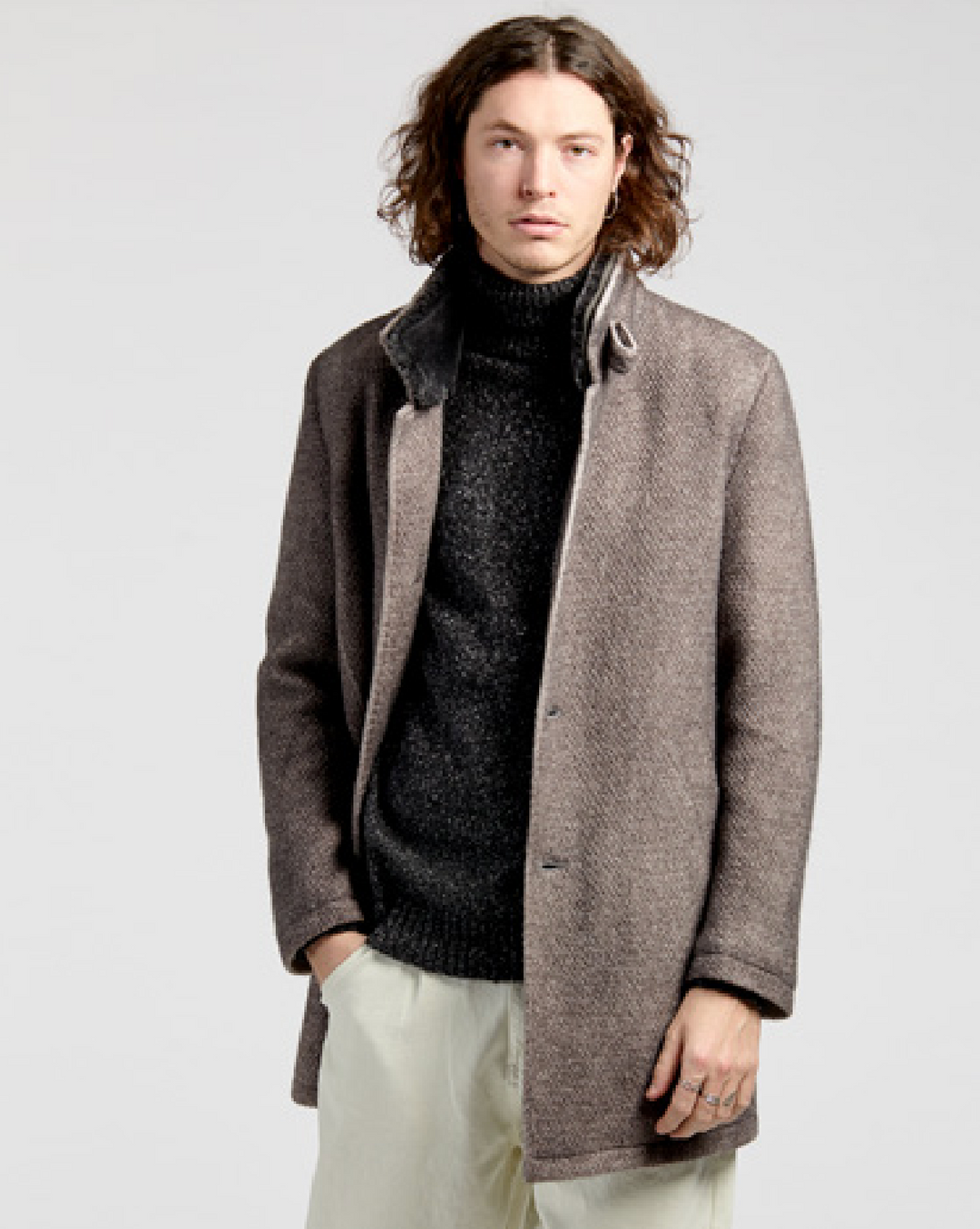 Detachable Shearling Collar