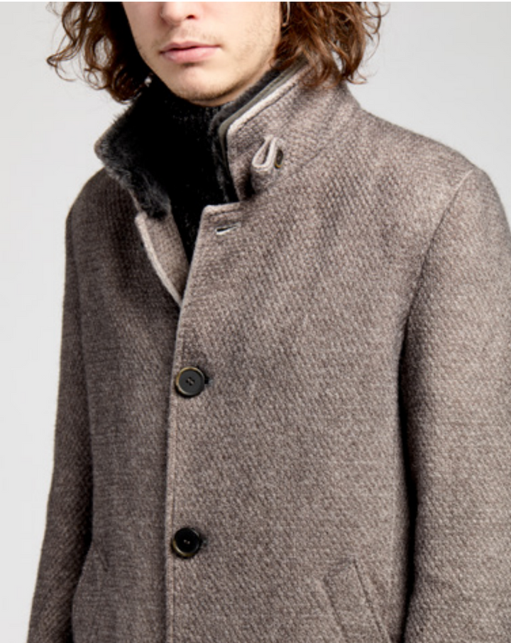 Detachable Shearling Collar