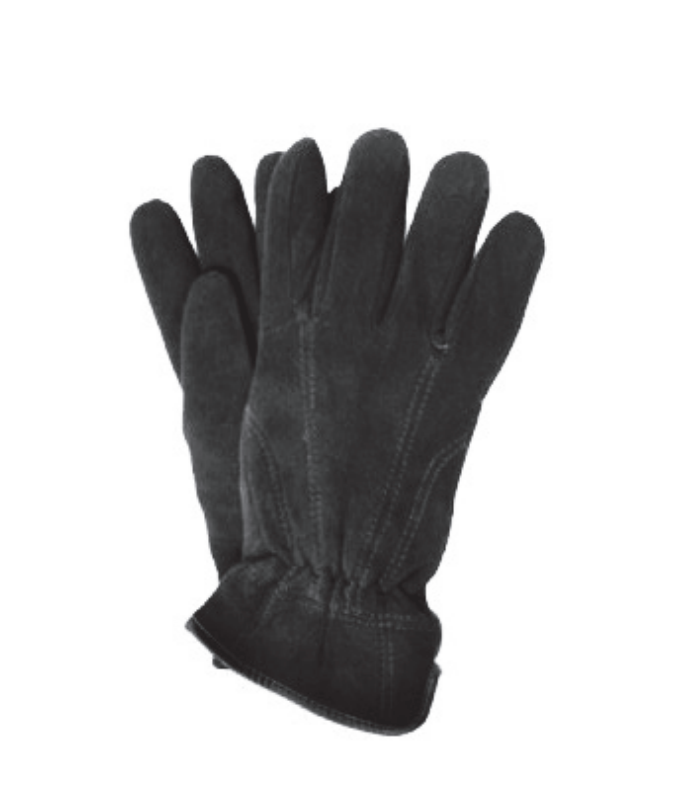 Ladies’ Black Deer Suede Lined