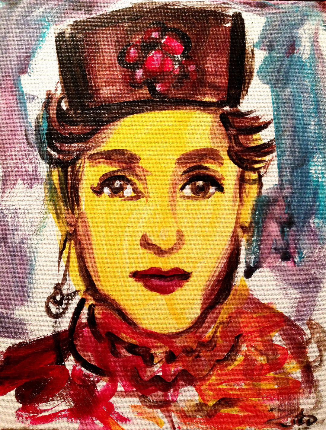 Socialite Acrylic Portrait