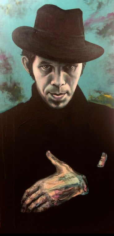Tom Waits Portrait Acrylic Portrait
