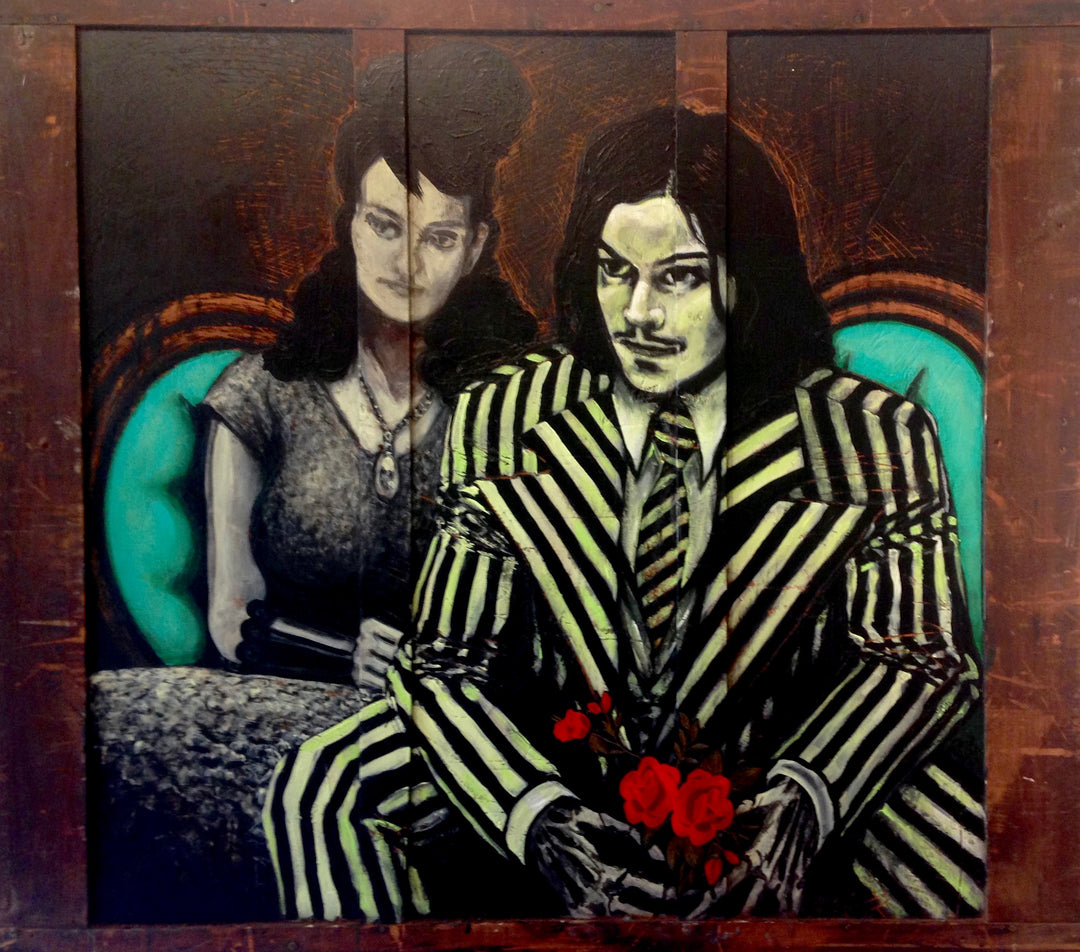 The White Stripes Meg And Jack White Acrylic Portrait