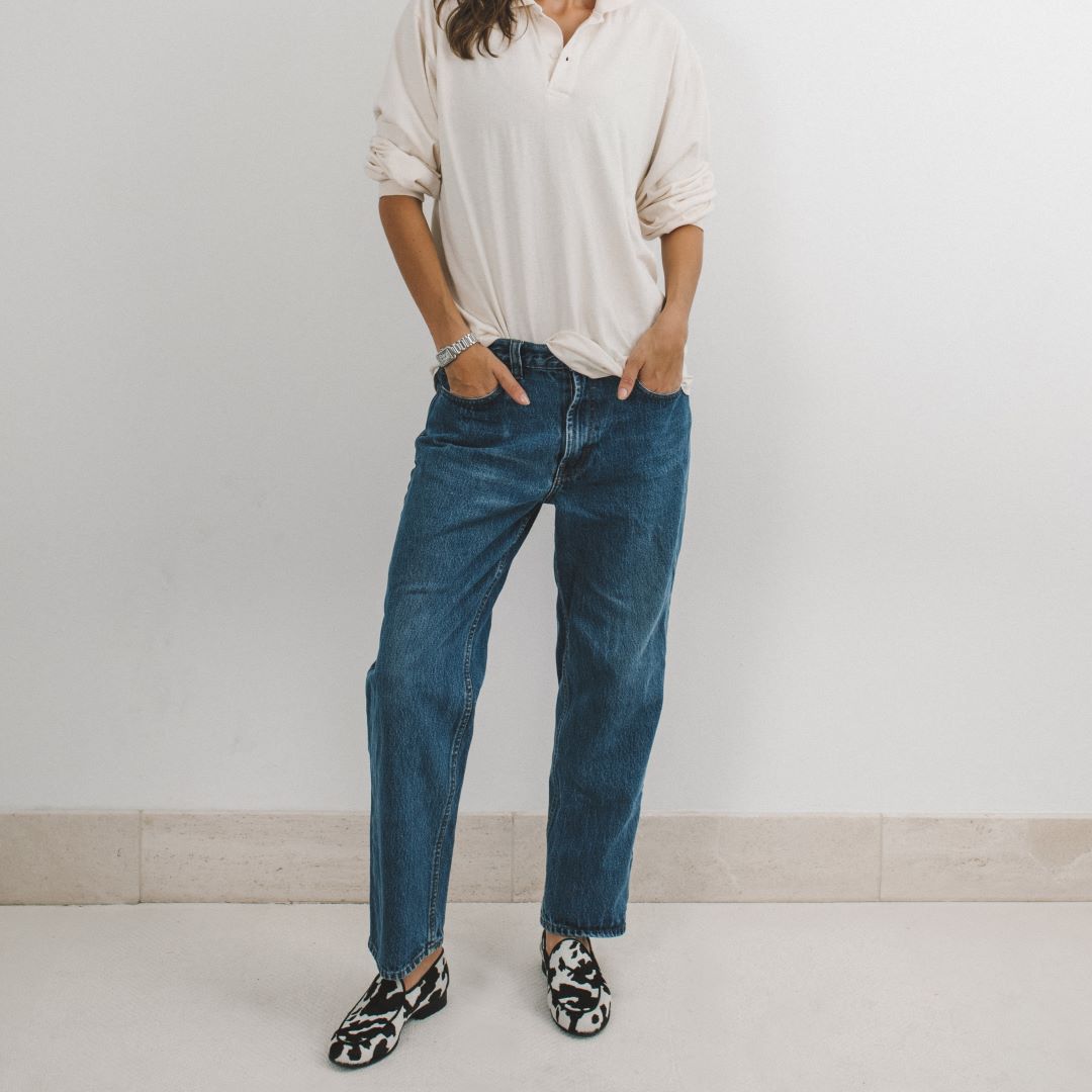 Womens Cow Print Milano Loafer