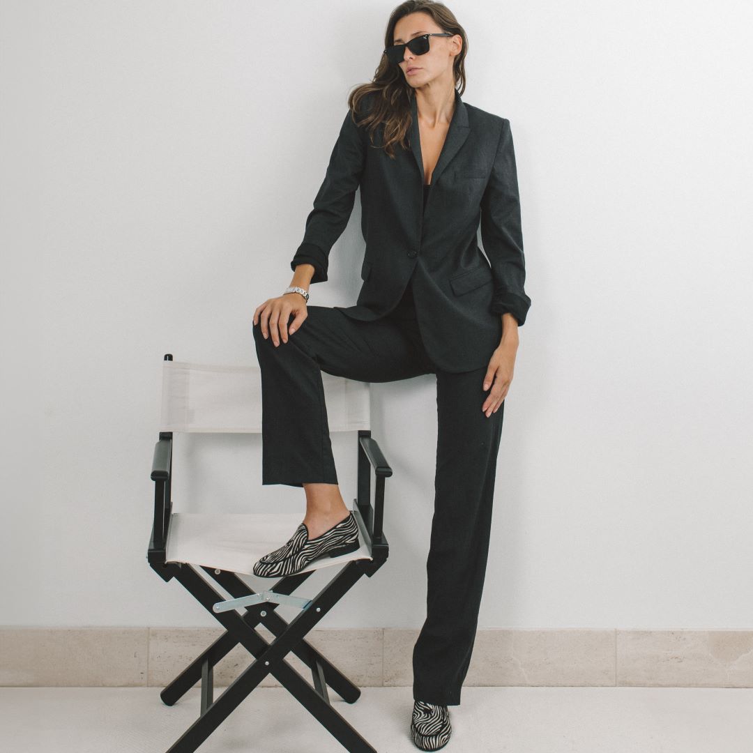 Womens Zebra Print Milano Loafer