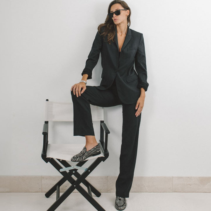 Womens Zebra Print Milano Loafer