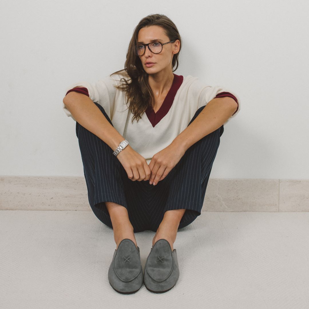 Women's Grigio Suede Milano Mule