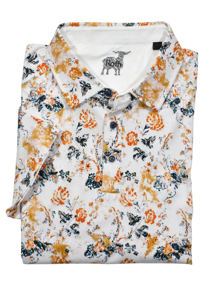 Experience ultimate comfort and style with the ZR24136 Raffi Floral Polo. Made with the sought after aqua cotton fabric, this polo is superb to the touch. The abstract print pattern in trend colors and self collar model add a modern and trendy touch. Upgrade your wardrobe with this must-have piece.
