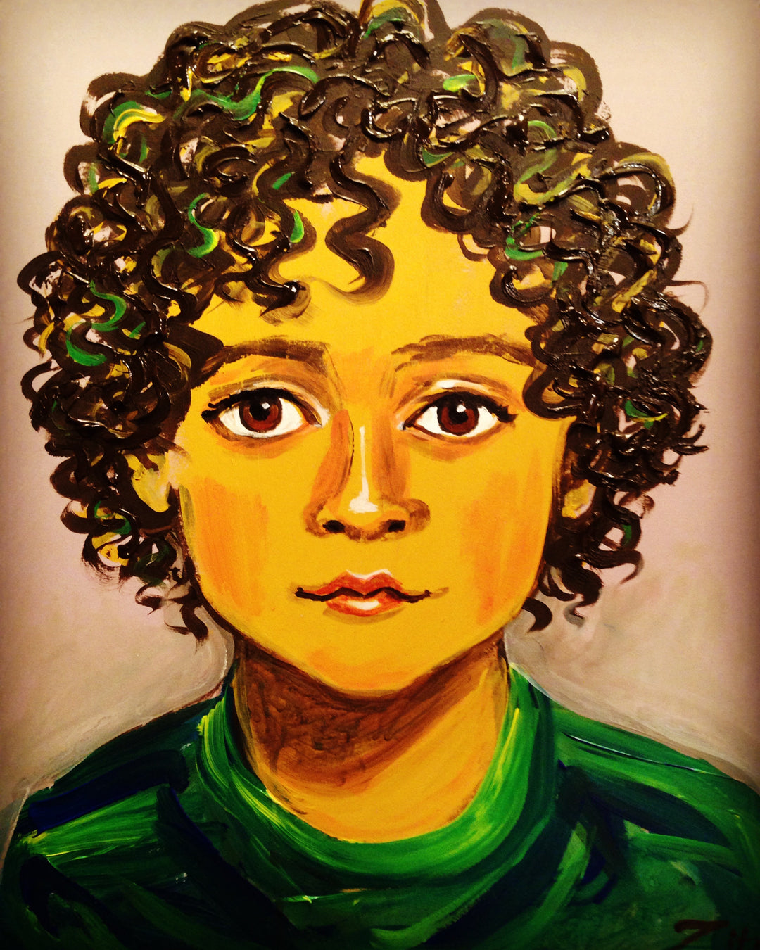 Zephyr Acrylic Portrait