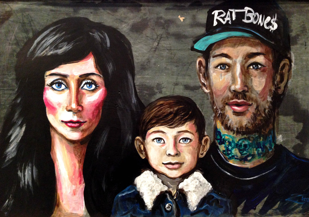 Zotis Family Acrylic Portrait