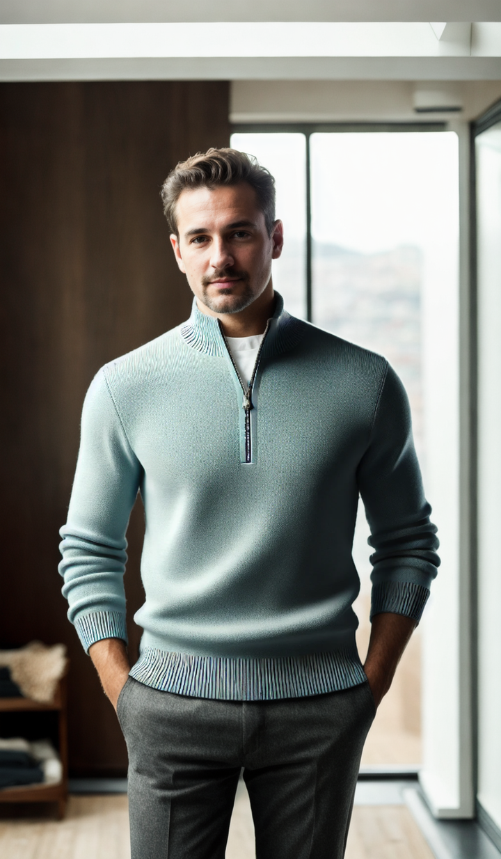 Cashmere Blend Quarter Zip