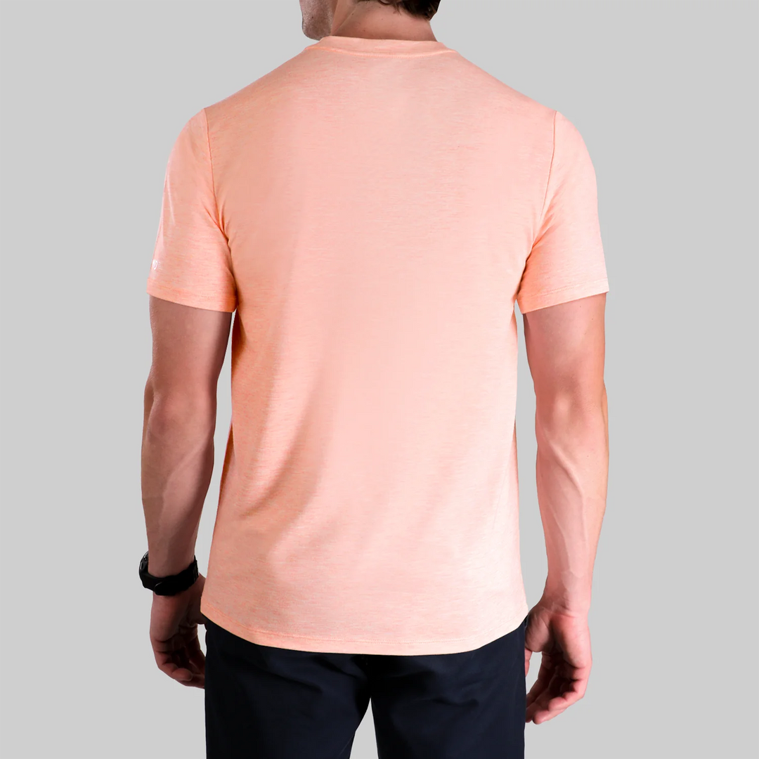 Luxury Crew Tee - Heathered Salmon