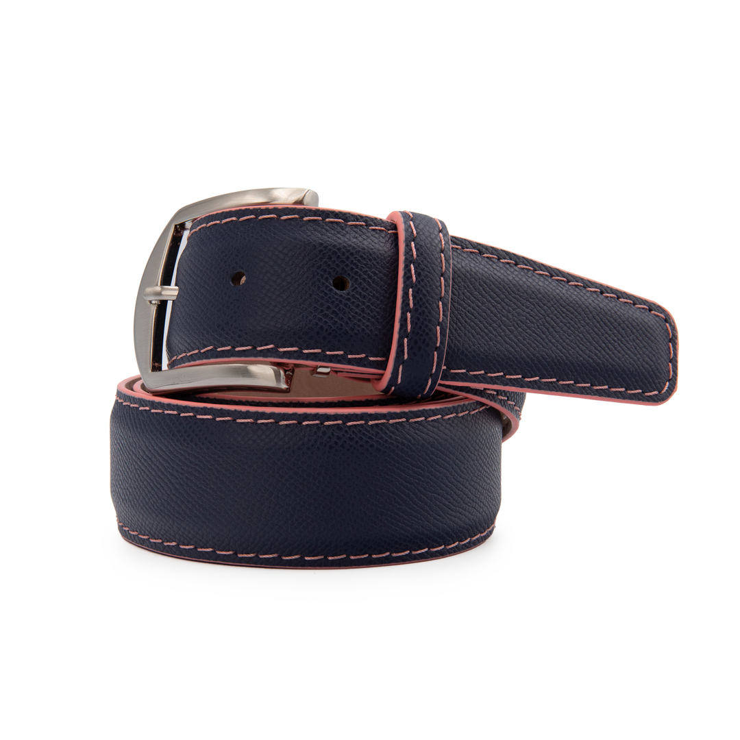 Epsom Belt - Navy/Pink