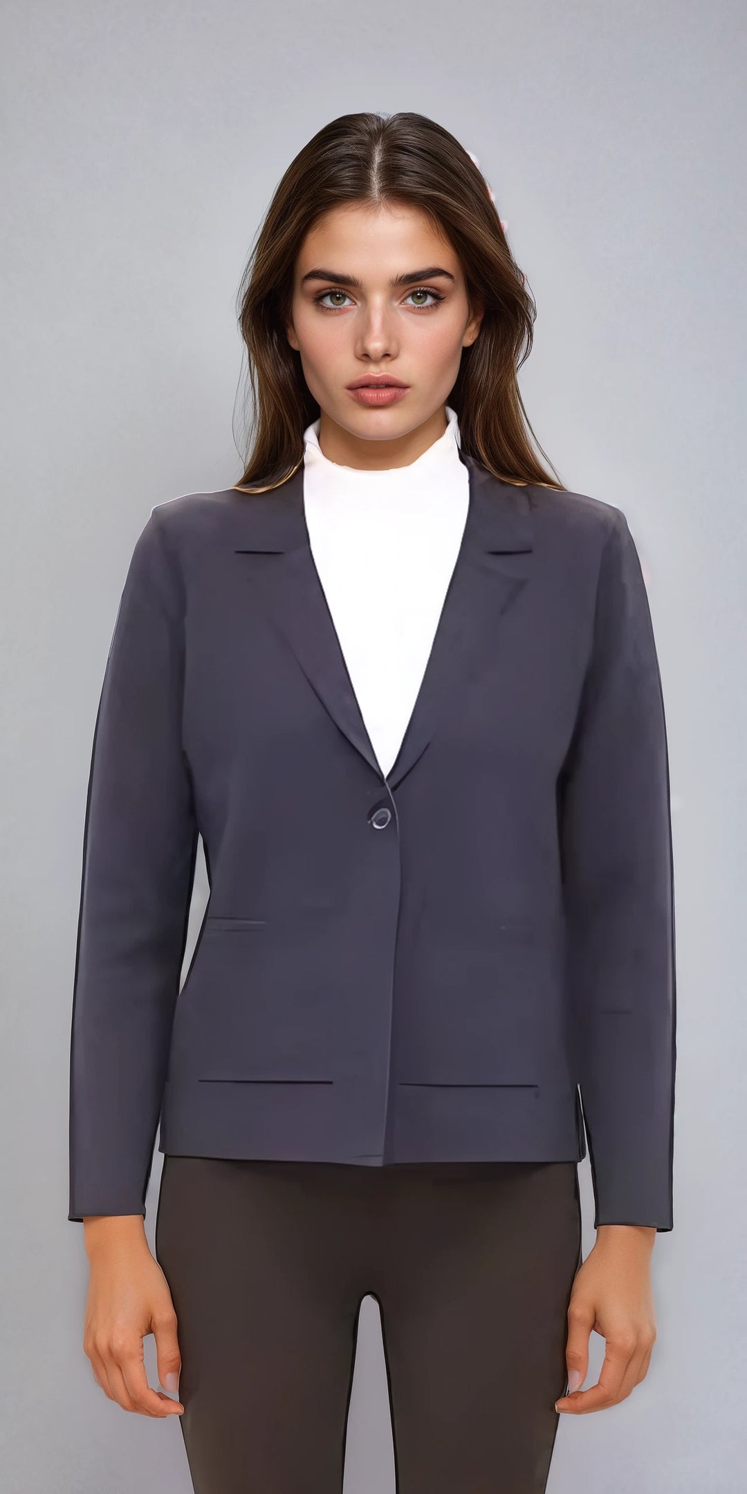 Knit Blazer - Navy