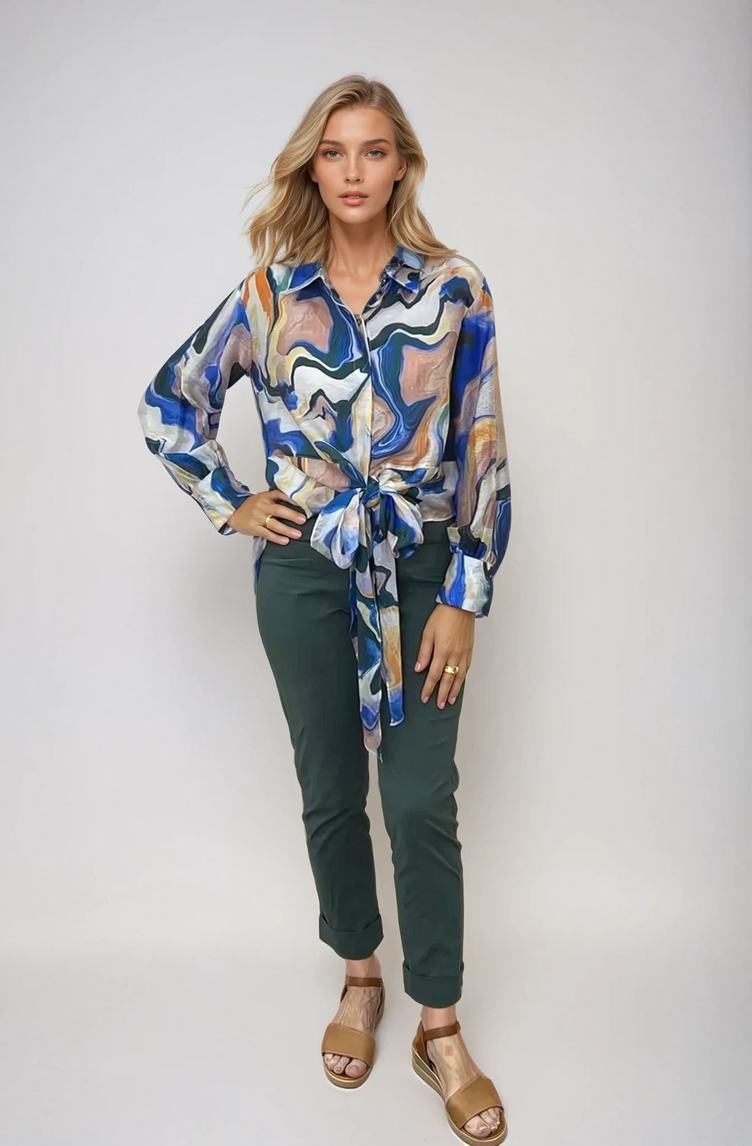 Knot Be Missed Blouse - Marble