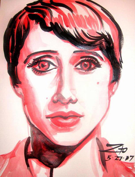 Anna Copacobana Watercolor Portrait