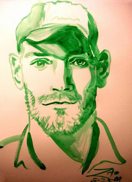 Jordan Watercolor Portrait