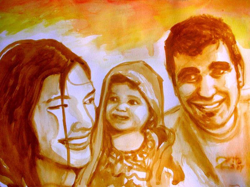 The Mukuls Watercolor Portrait