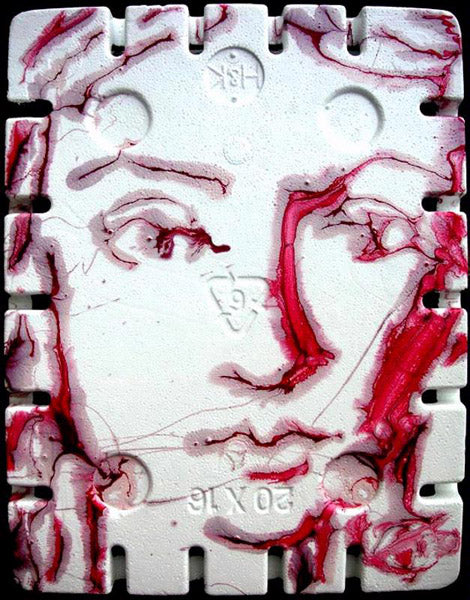 Dolores Snowstorm I Enamel Portrait